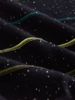 Next Rainbow Stripe Soft Touch Crew Neck Cotton Rich Jumper Clearance