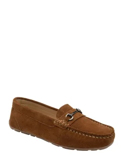 Ravel Suede Flat Loafers Brown Discount