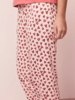 Next Red Heart Short Sleeve Pyjamas Hot