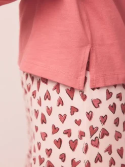 Next Red Heart Short Sleeve Pyjamas Hot