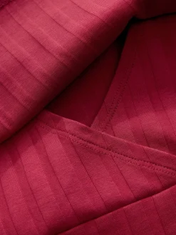 Next Maternity Long Sleeve Nursing Shelf Dress Red New