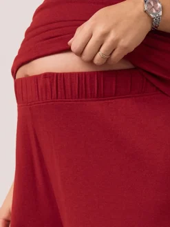 Next Red Maternity Supersoft Wide Leg Trousers Online