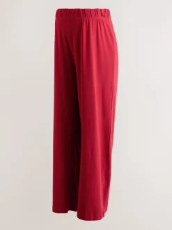 Next Red Maternity Supersoft Wide Leg Trousers Online