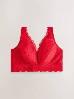 Next Non Pad Non Wire Total Support Lace Bra Red Best