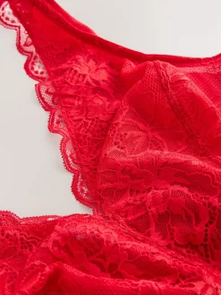 Next Non Pad Non Wire Total Support Lace Bra Red Best