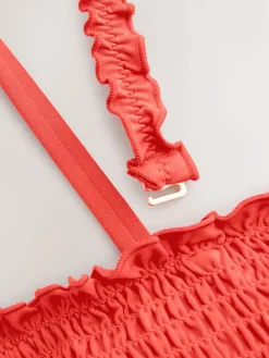 Next Shir Bandeau Bikini Top Red Clearance