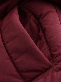 Next Shower Resistant Longline Padded Coat Red Clearance