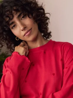 Next Heart Soft Long Sleeve Pyjamas Red Star Best