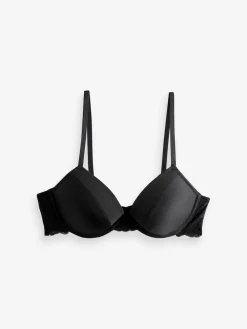 Next Push Up Pad Plunge A-E Smoothing T-Shirt Bras 2 Pack Red/Black