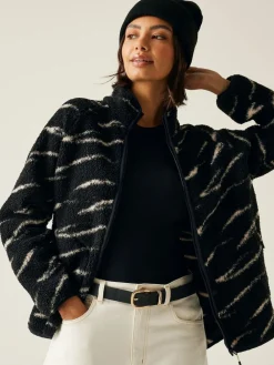 Regatta Frankie Borg Full Zip Fleece Black Hot