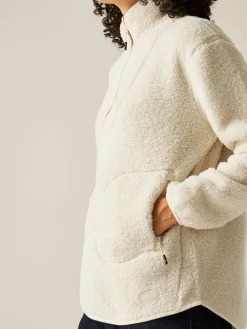 Regatta Frankie Borg Half Zip Fleece Cream Best