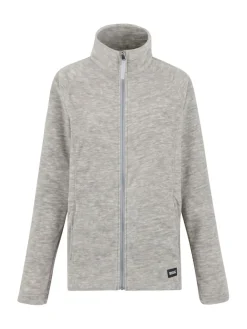 Regatta Mayse Full Zip Marl Fabric Fleece Grey Hot