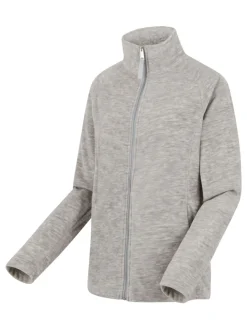 Regatta Mayse Full Zip Marl Fabric Fleece Grey Hot