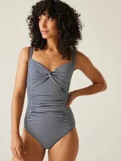 Regatta Womens Sakari Tummy Control Costume Swimsuit Light Blue