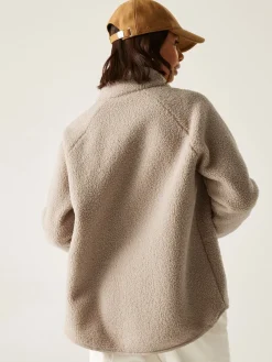 Regatta Frankie Borg Full Zip Fleece Natural Hot