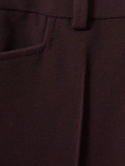 Reiss Gabi Flared Suit Trousers Berry Best