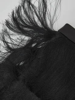 Reiss Black Chloe Fringe Mini Skirt Outlet