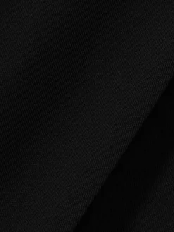 Reiss Eden Elasticated-Waist Wide-Leg Twill Trousers Black Online