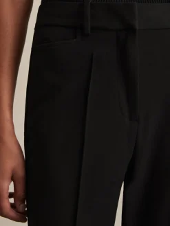 Reiss Gabi Flared Suit Trousers Black