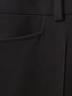 Reiss Gabi Petite Flared Suit Trousers Black Sale