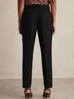 Reiss Gabi Petite Slim-Fit Suit Trousers Black