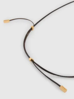 Reiss Gold Tone Momo Molten Link Pendant Necklace Hot