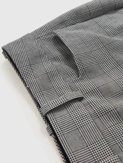 Reiss Grey Brooklyn Check Flared Suit Trousers Online