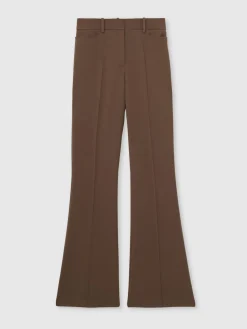 Reiss Gabi Flared Suit Trousers Mink Neutral Outlet