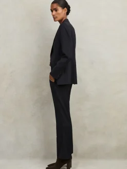 Reiss Haisley Petite Single Breasted Suit Blazer Navy New