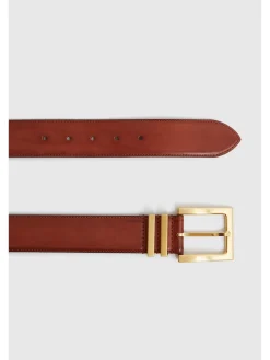 Reiss Tan Brompton Leather Belt New