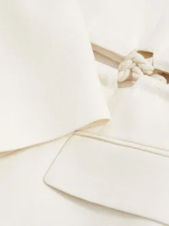 Reiss White Leia Atelier Rope Detail Single Breasted Blazer Online