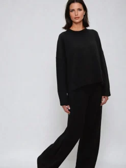 Religion Rick Slouchy and Soft Knitted Co-ord Lounge Trousers Black Online