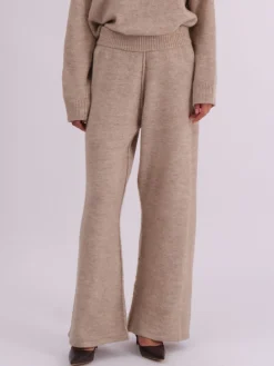 Religion Rick Slouchy and Soft Knitted Co-ord Lounge Trousers Natural Sale