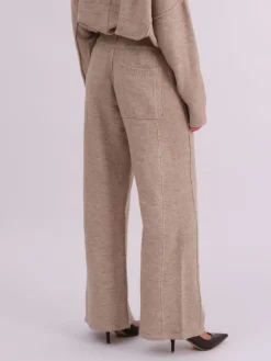 Religion Rick Slouchy and Soft Knitted Co-ord Lounge Trousers Natural Sale