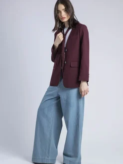 Religion Red Emily Collarless Blazer Jacket with Tie Clearance