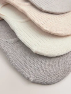 Next Invisible Socks 4 Pack Ribbed Neutral Online