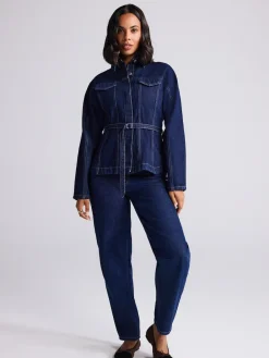 Next Barrel Leg Jeans Rinse Blue Online