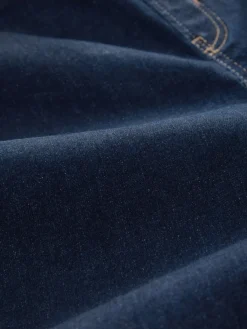 Next High Rise FlexiFit Stretch Pull On Wide Leg Jeans Rinse Blue New