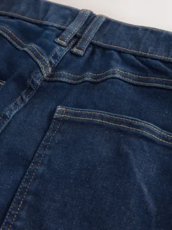 Next High Rise FlexiFit Stretch Pull On Wide Leg Jeans Rinse Blue New