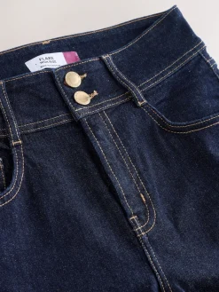 Next High Rise Stretch Flare Jeans Rinse Blue Discount