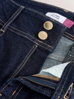 Next High Rise Stretch Flare Jeans Rinse Blue Discount