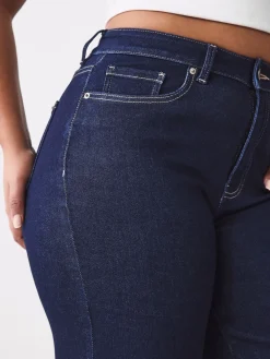 Next Hourglass Wide Leg Jeans Rinse Blue New