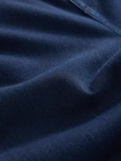 Next Jersey Denim Wide Leg Trousers Rinse Blue Hot