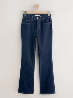 Next Mid Rise Stretch Bootcut Jeans Rinse Blue Hot