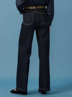 Next Wide Leg Jeans Rinse Blue Sale