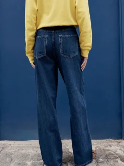 Next Wide Leg Joggers Waist Jeans Rinse Denim Discount