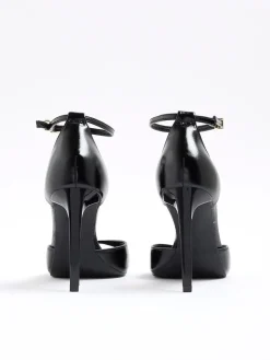 River Island Closed Back Heeled Sandals Black Online