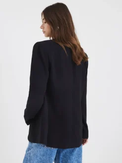 River Island Black Edge to Edge Blazer Clearance