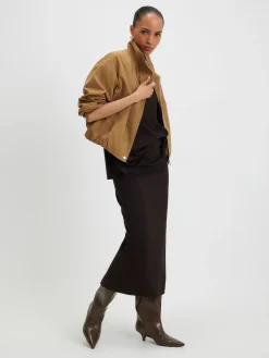 River Island Brown Premium Maxi Skirt Outlet