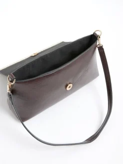 River Island Burgundy Bar Front Clutch Bag Outlet